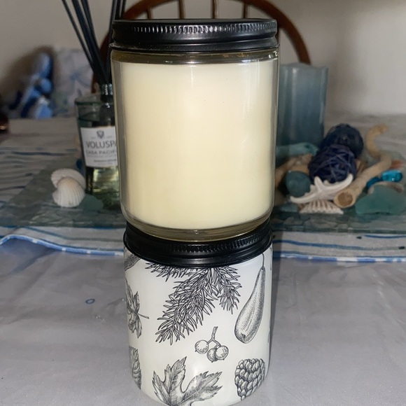 B&BW Frosted Cranberry & Pumpkin Spice Latte Single Wick Candles- 7oz - Picture 3 of 5